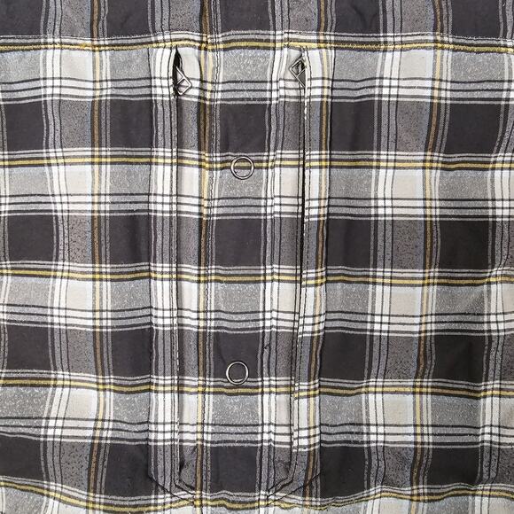 511 Tactical Shirt Medium Plaid Covert Snap Button Concealed Carry Leo Detective - Picture 2 of 9